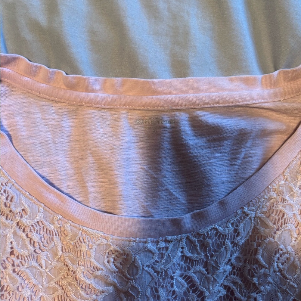 Northern Reflections Pink Lace Long Sleeve Top